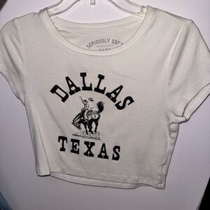 Aeropostale Seriously Soft Baby Tee in White